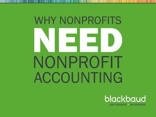 05/30/2013 Footer 1
NEED
WHY NONPROFITS
NONPROFIT
ACCOUNTING
 