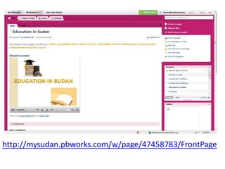 http://mysudan.pbworks.com/w/page/47458783/FrontPage
 