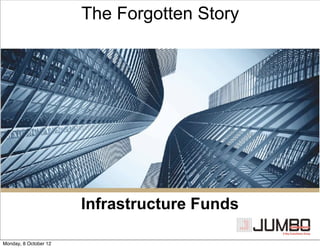 The Forgotten Story




                       Infrastructure Funds

Monday, 8 October 12
 
