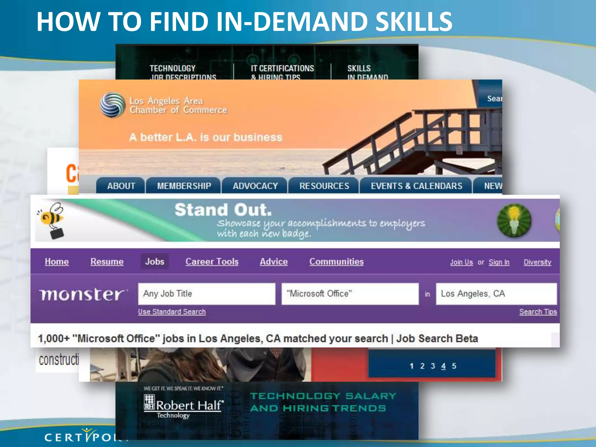HOW TO FIND IN-DEMAND SKILLS
 