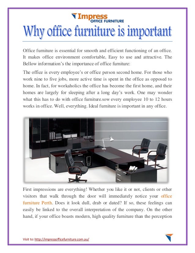 Why office furniture is important