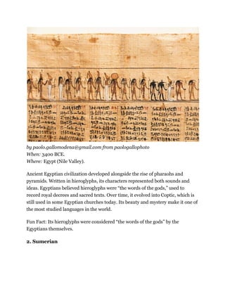 Why Oldest Languages in the World Still Matter.pdf