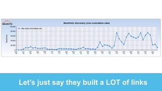 Let’s just say they built a LOT of links
 