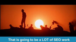 That is going to be a LOT of SEO work
 