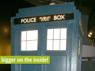 bigger on the inside!
 