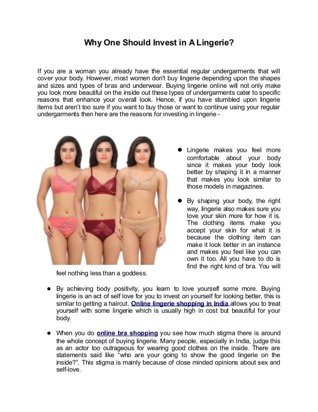 Uses of lingerie Clearance