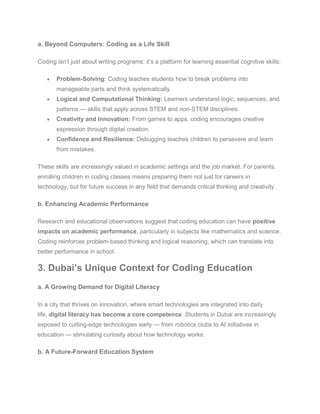 Why Online Coding for Kids & Teens Is Trending in Dubai — With Clevered.pdf