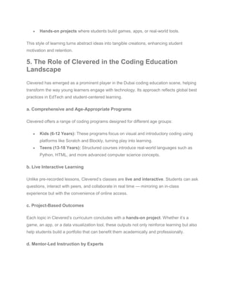 Why Online Coding for Kids & Teens Is Trending in Dubai — With Clevered.pdf