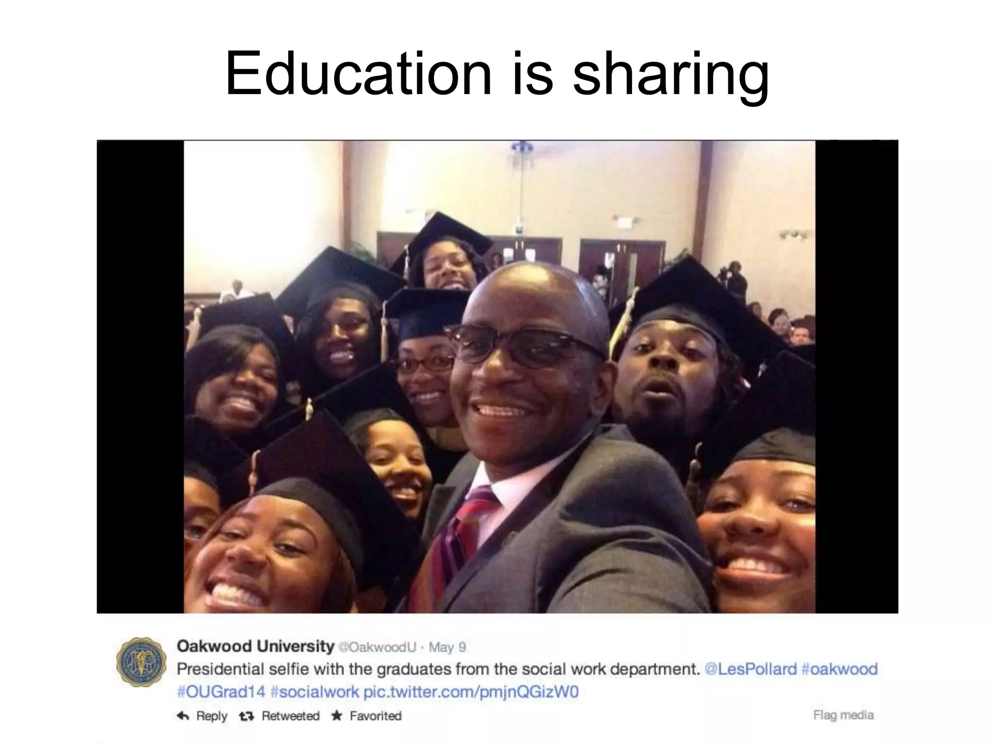 Education is sharing 
 