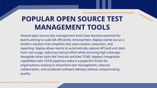 Why Open Source Test Management Tools Are Key to Scalable QA? | PPTX