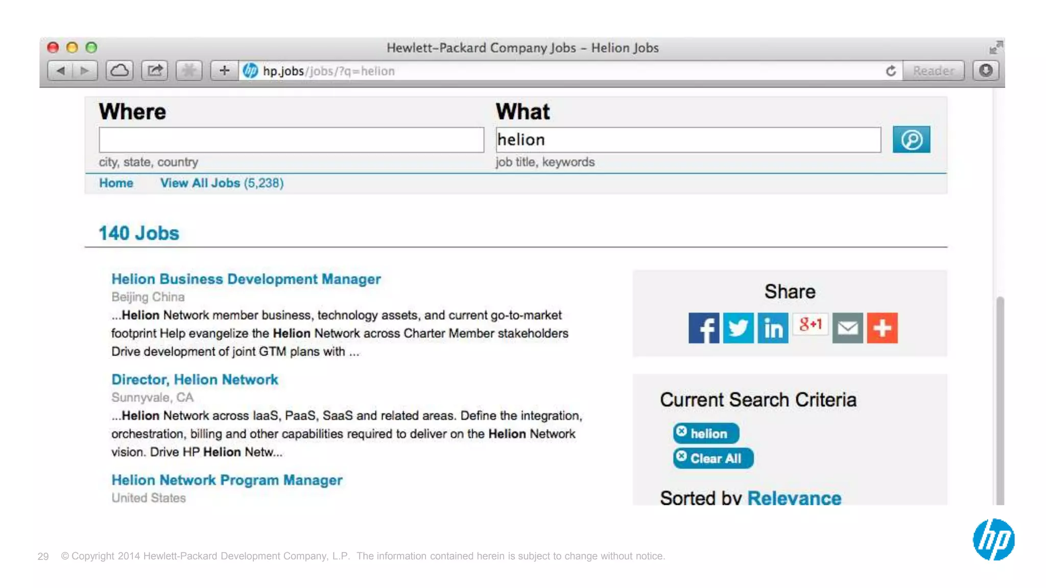 © Copyright 2014 Hewlett-Packard Development Company, L.P. The information contained herein is subject 29 to change without notice. 
 