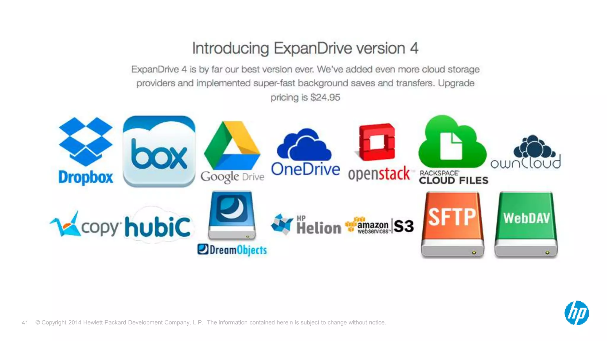 © Copyright 2014 Hewlett-Packard Development Company, L.P. The information contained herein is subject 41 to change without notice. 
 