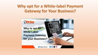 Why opt for a White-label Payment
Gateway for Your Business?
 