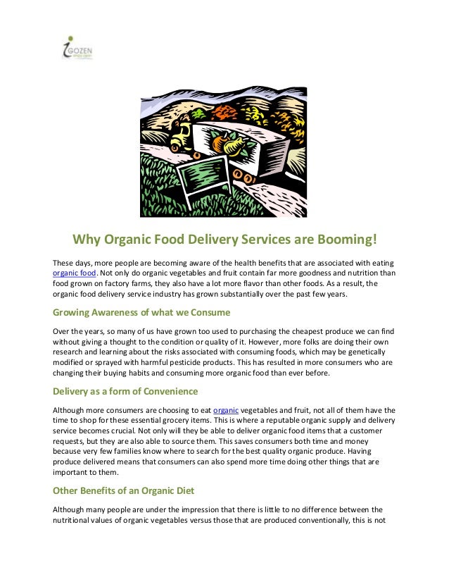 Why organic food delivery services are booming