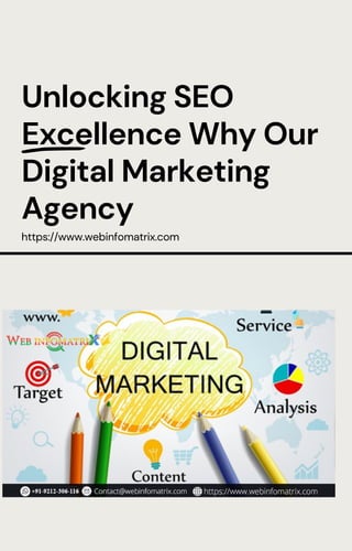 Unlocking SEO
Excellence Why Our
Digital Marketing
Agency
https://www.webinfomatrix.com
 