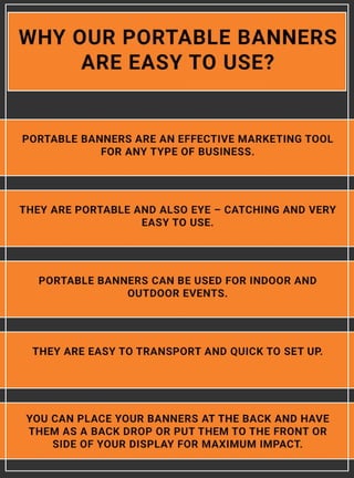 Why Portable Banners Are Easy to Use?