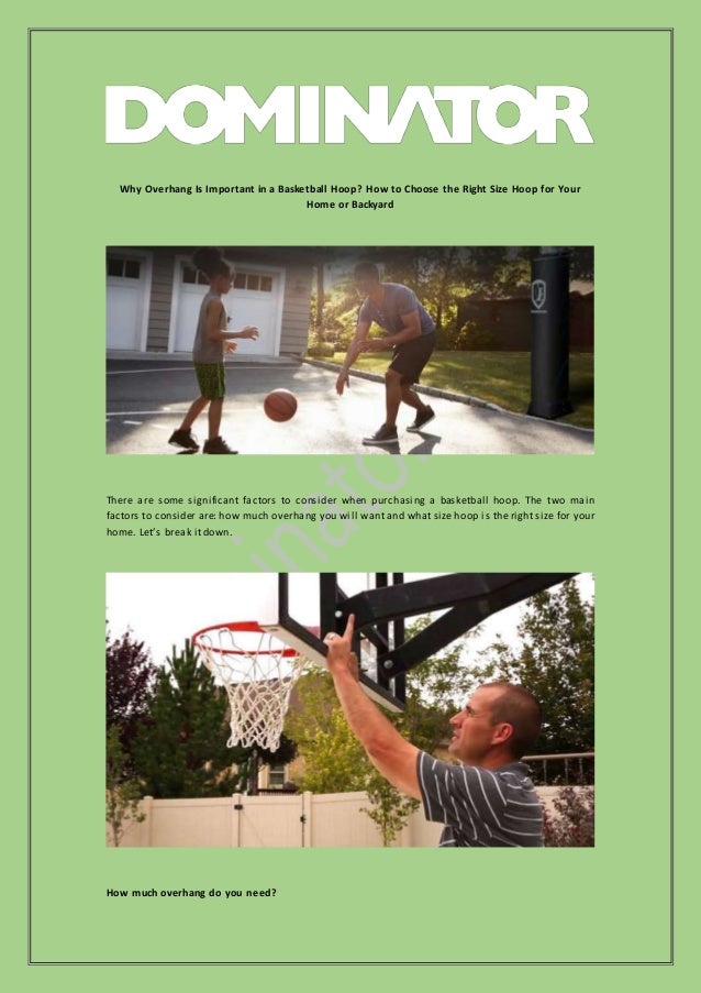 Why Overhang Is Important in a Basketball Hoop? How to Choose the Right