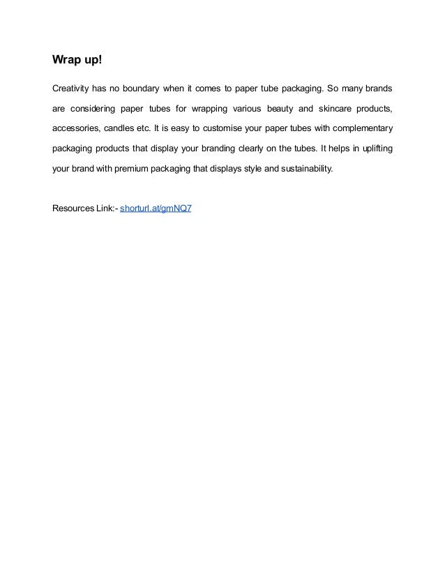 Why Paper tube is a strong solution for packaging_.pdf