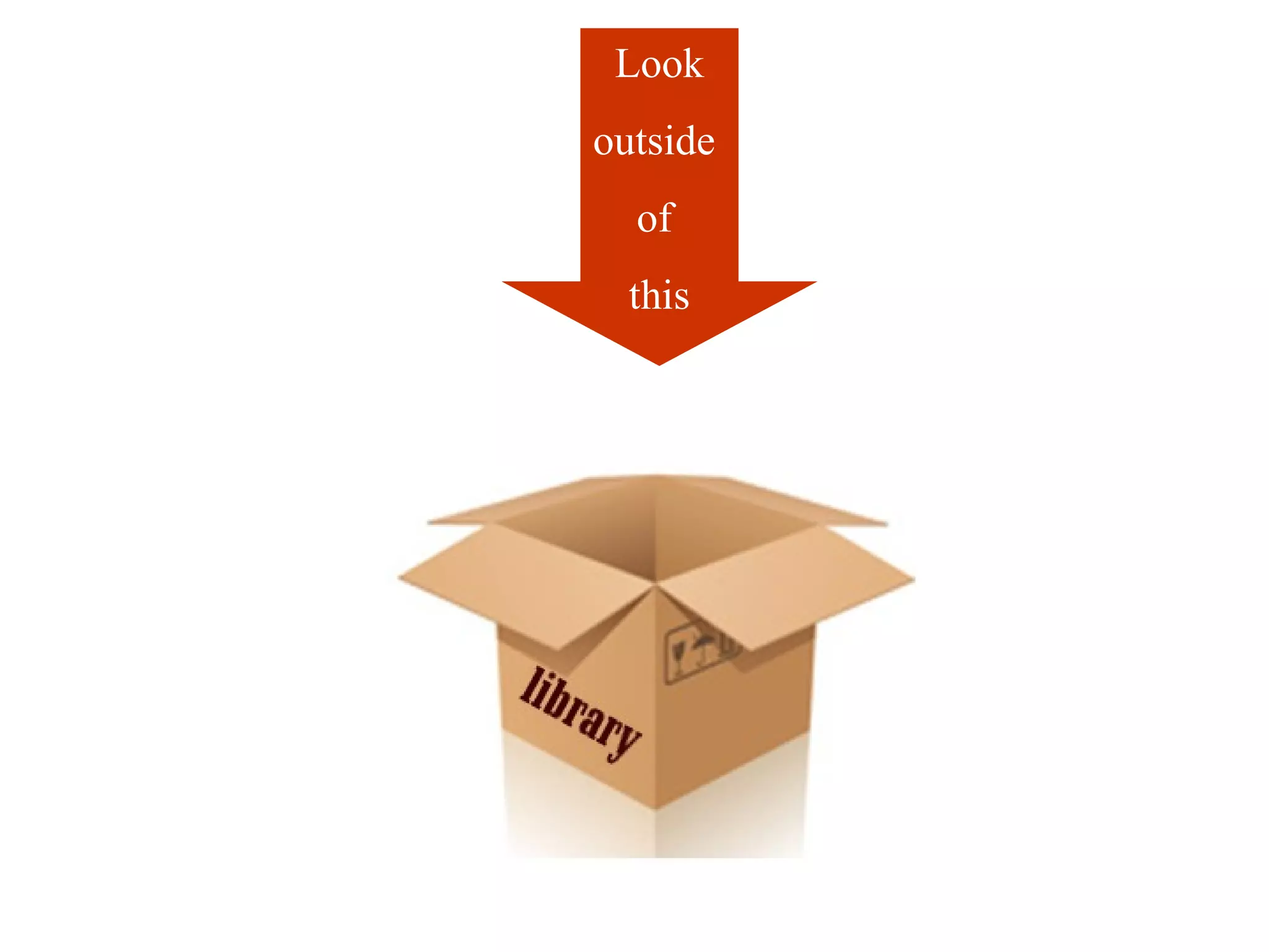 Look
outside
of
this
 