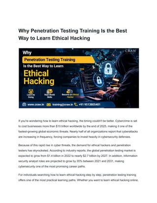 Comprehensive Guide to Penetration Testing Training for Ethical Hacking ...