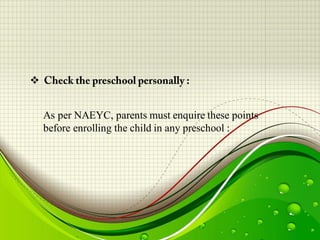Why Preschool Is Important For Child | PDF
