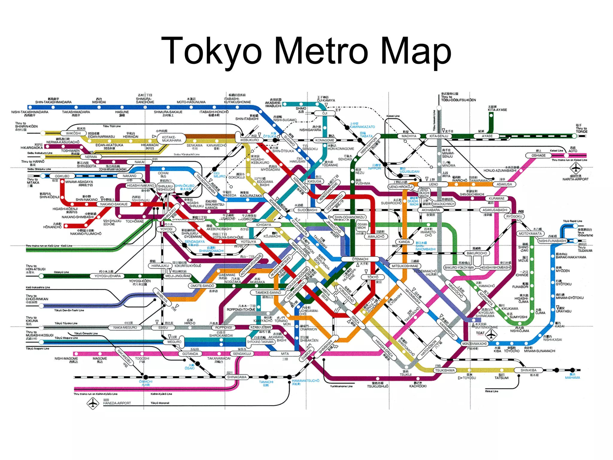 Tokyo Metro Map 