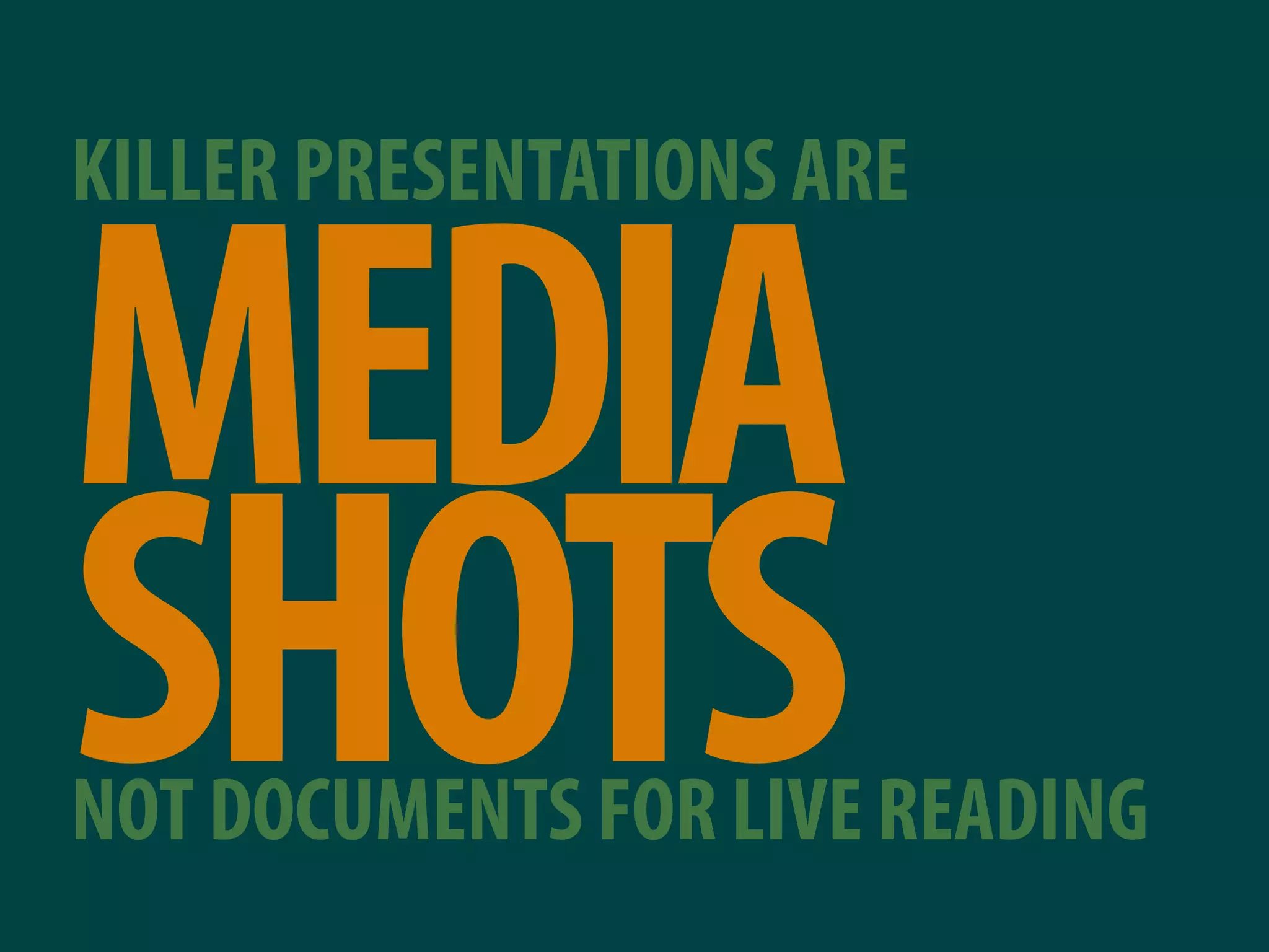 Why most presentations suck