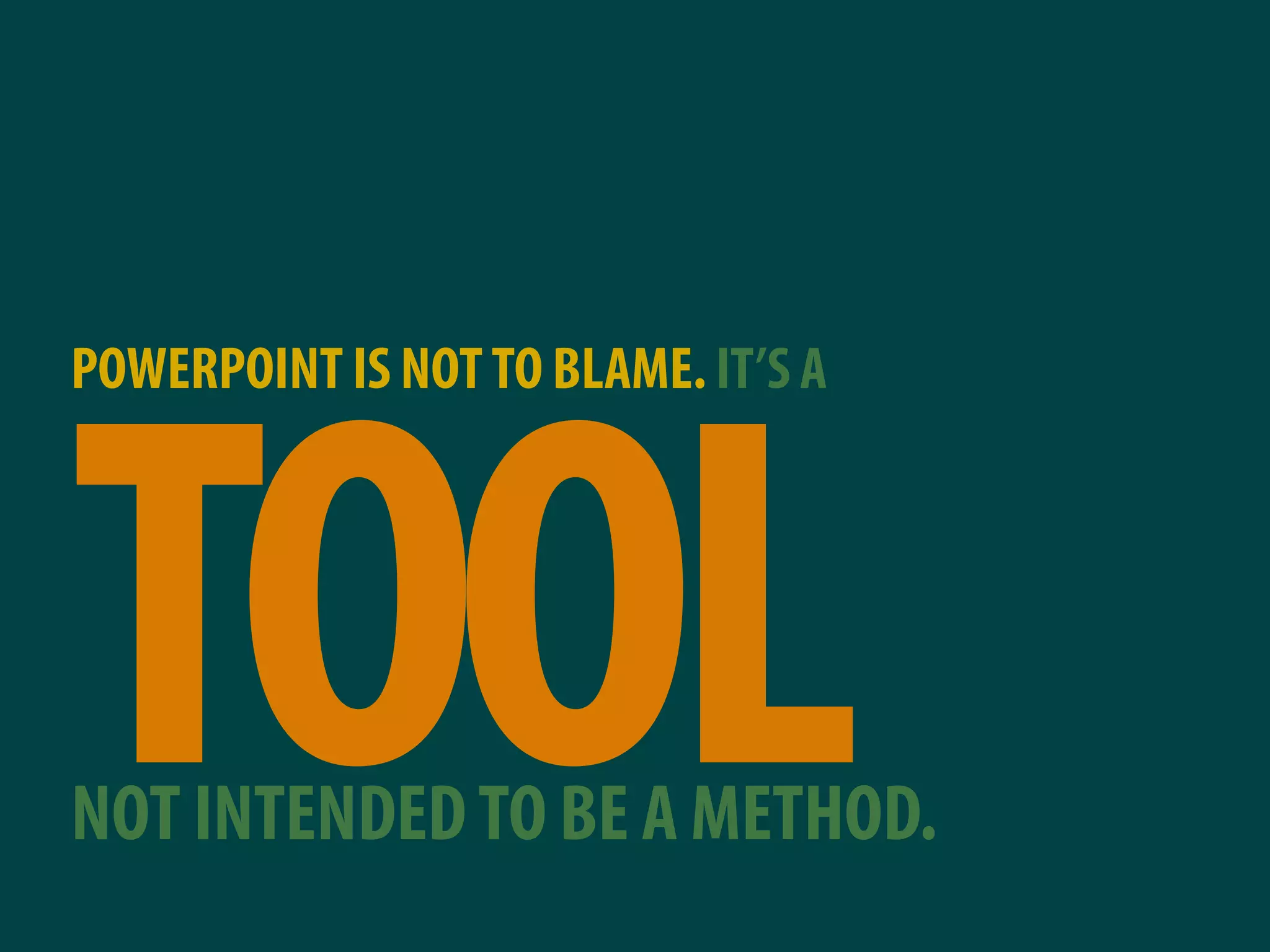 Why most presentations suck