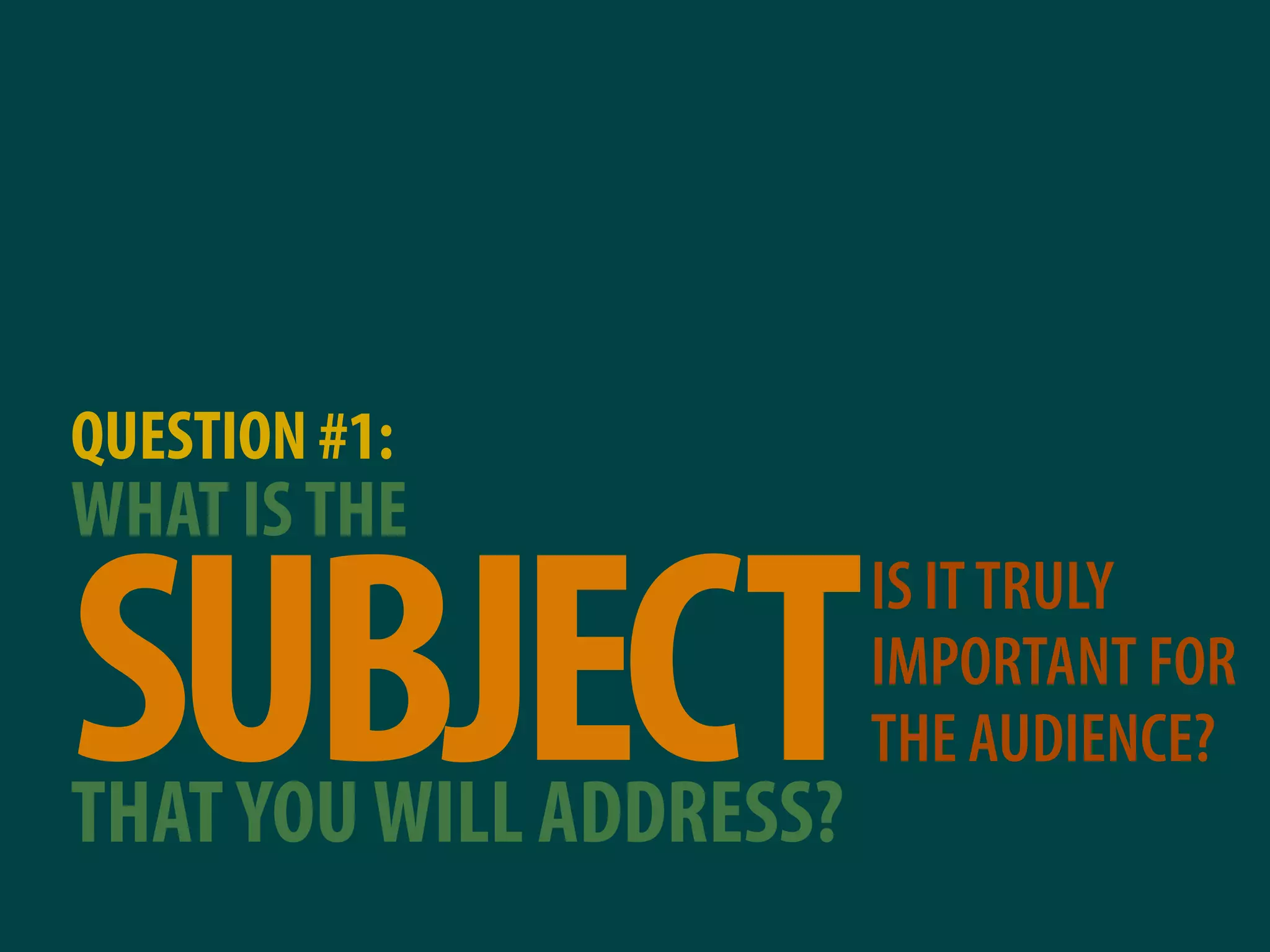 Why most presentations suck