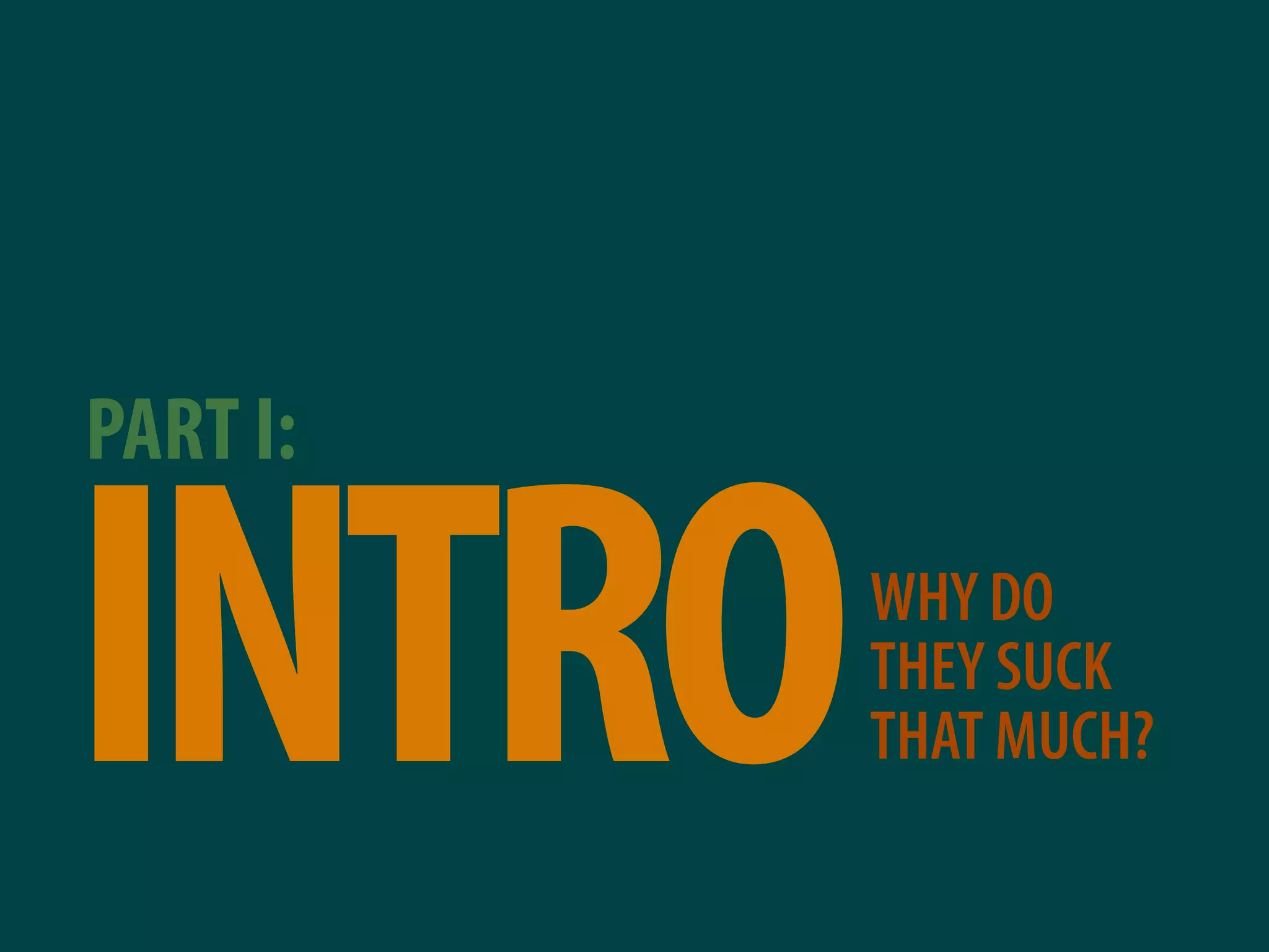 Why most presentations suck