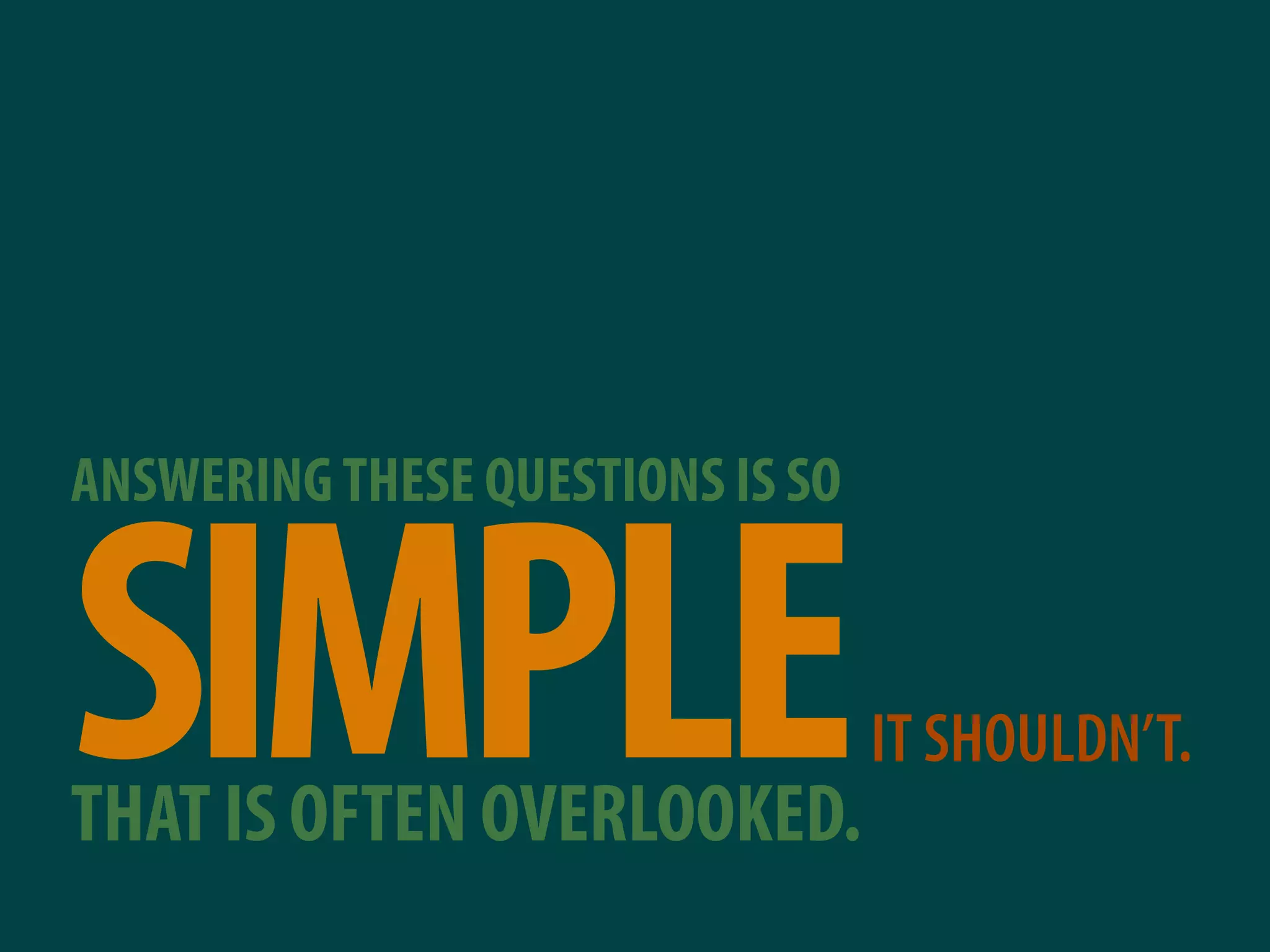 Why most presentations suck