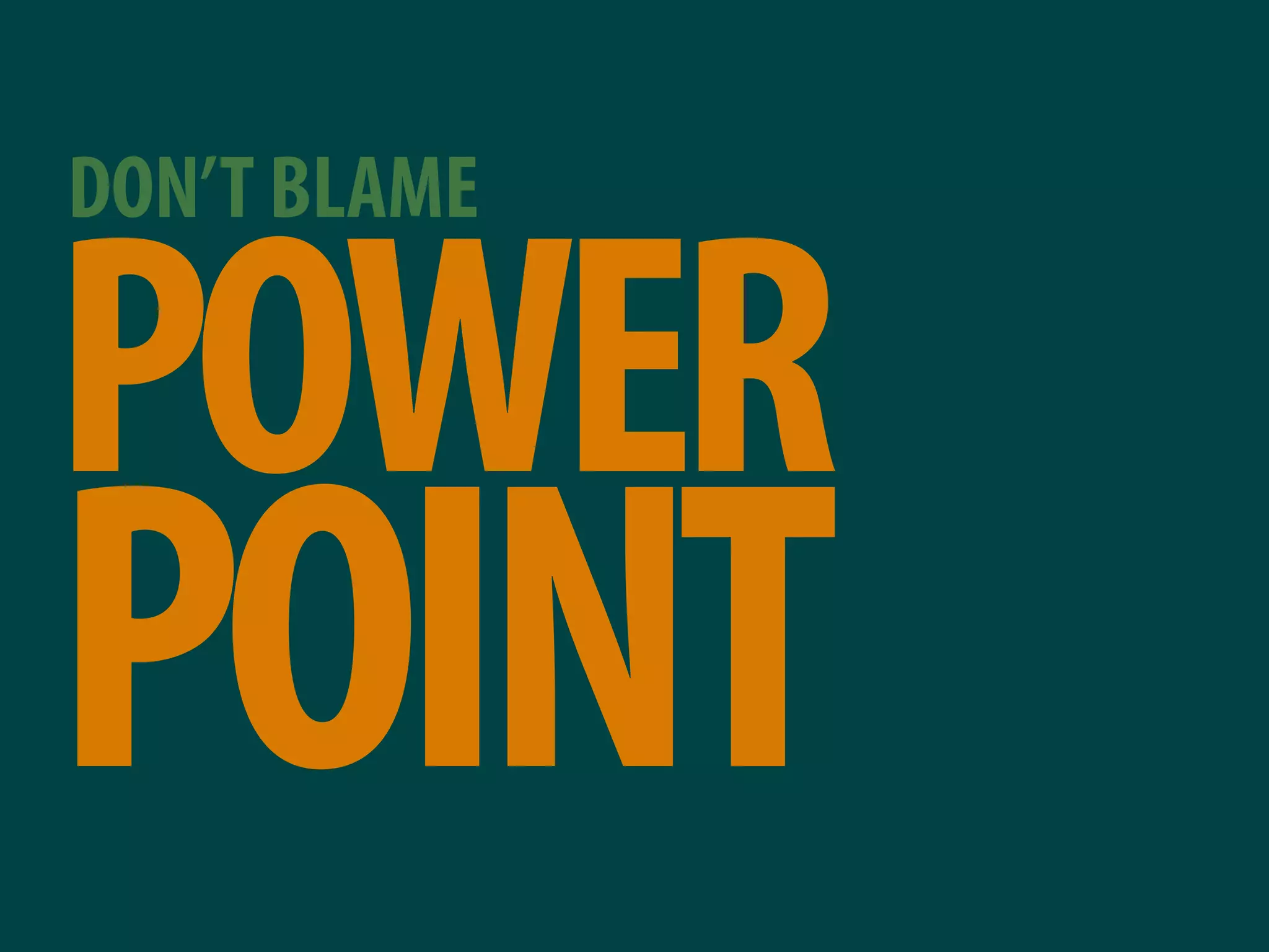 Why most presentations suck