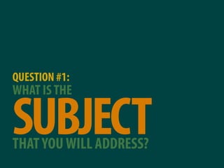 Why most presentations suck