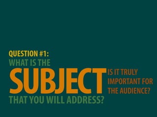 Why most presentations suck