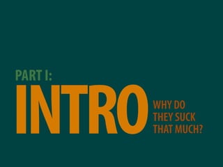 Why most presentations suck