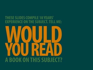 Why most presentations suck