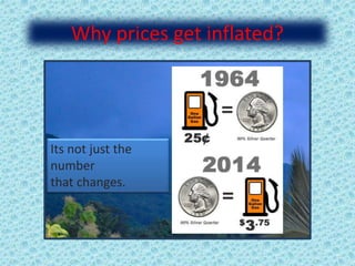 Why prices get inflated?
Its not just the
number
that changes.
 