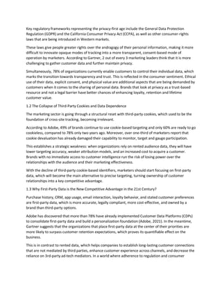 Privacy Centric Marketing Depends on First Party Data and Predictive ...