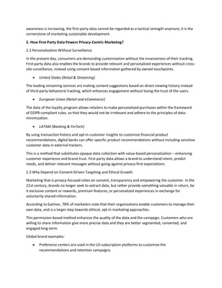 Privacy Centric Marketing Depends on First Party Data and Predictive ...