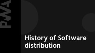History of Software
distribution
 