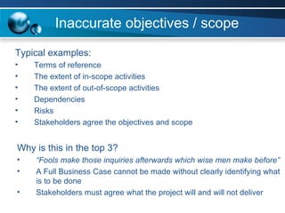 Why Projects Fail | PPT