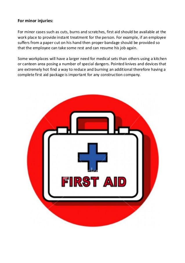Why providing first aid at work is so important