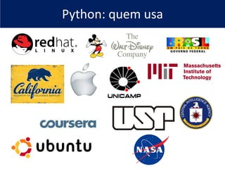 Python: quem usa
 