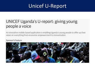 Unicef U-Report
 