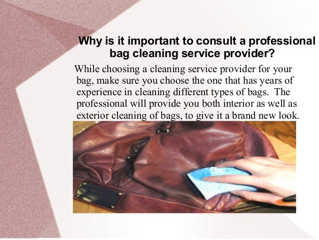 professional bag cleaning