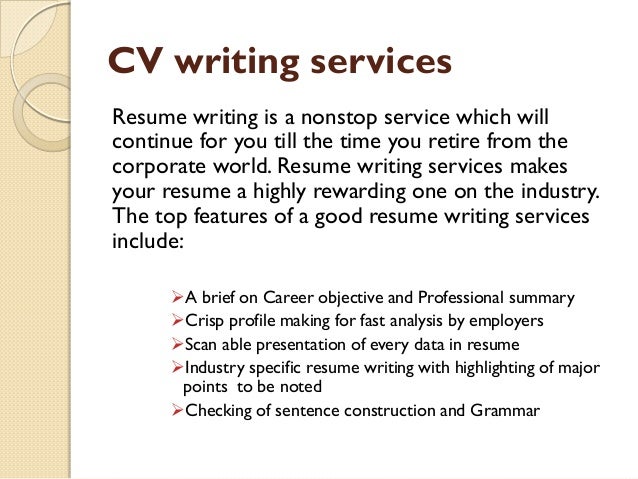 why resume writing services is important