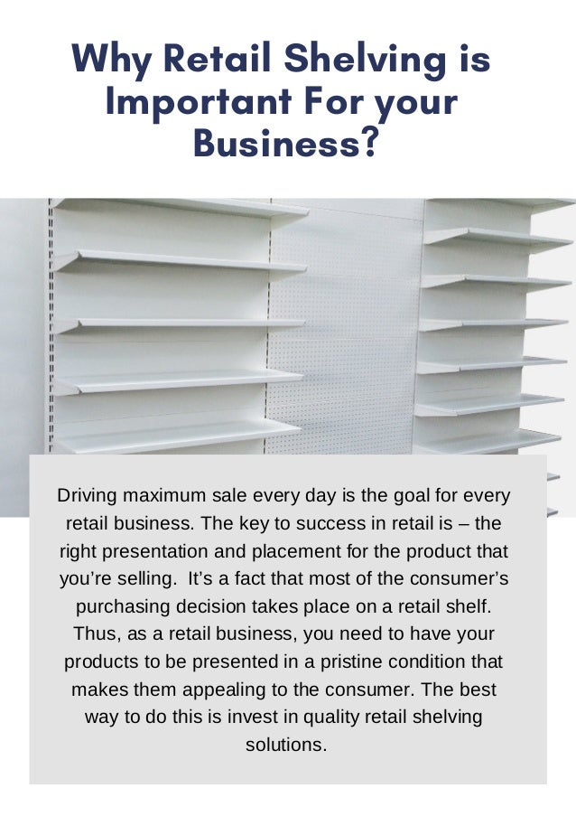 Why Retail Shelving is Important For your Business?
