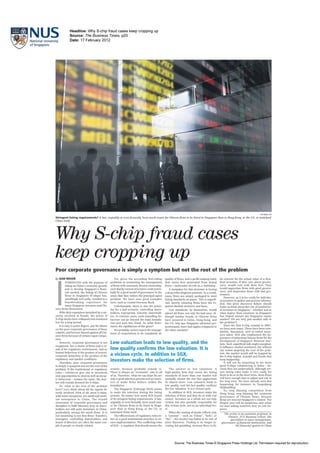 Why S-chip Fraud Cases Keep Coming Up