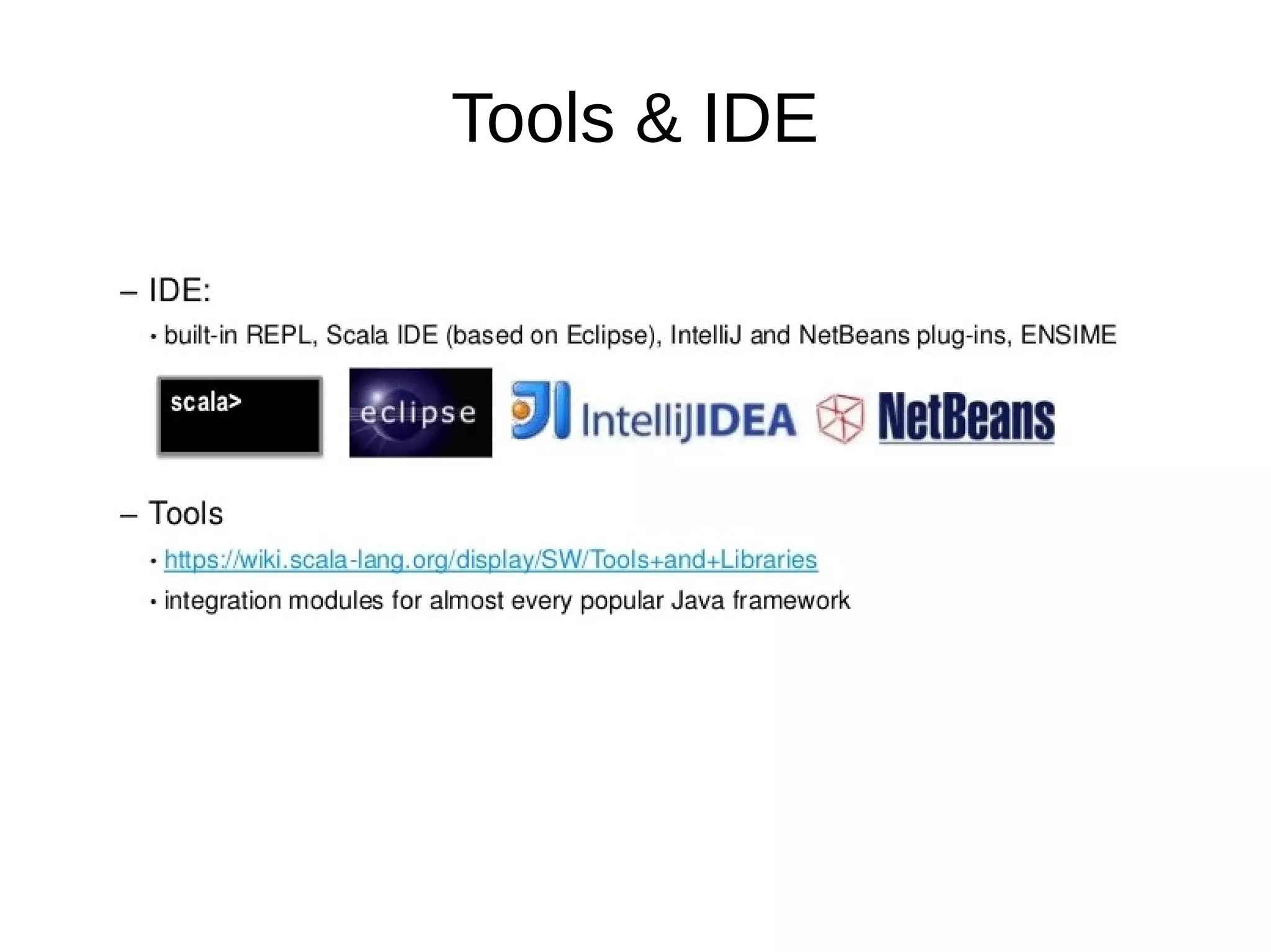 Tools & IDE
 