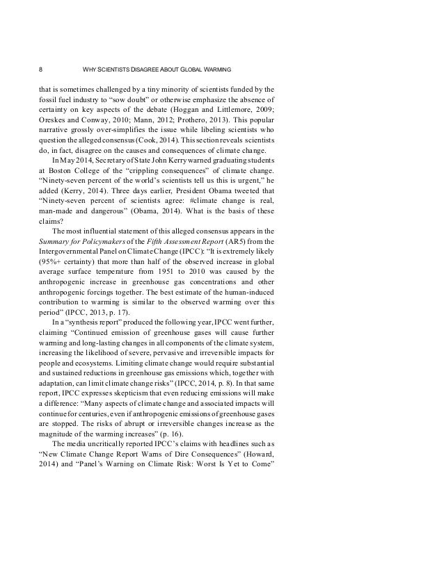 why scientists disagree about global warming pdf